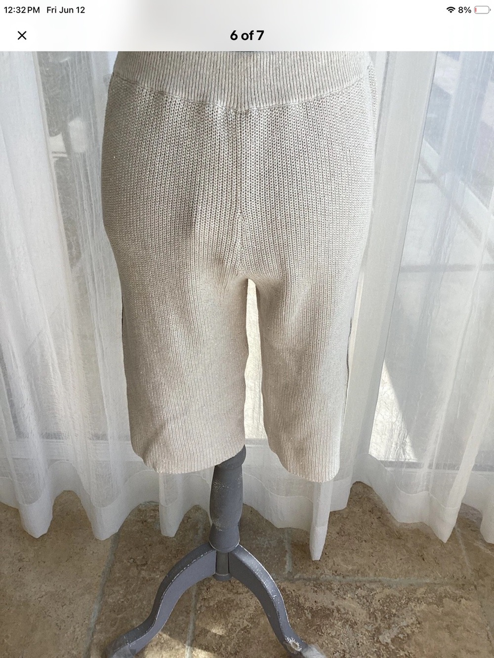 Brunello Cucinelli Sequin-embellished Monilli Tux English Rib Shorts Sz XS - Picture 8 of 8